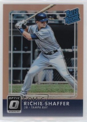 2016 Panini Donruss Optic Rated Rookies Orange /199 Richie Shaffer Rookie RC rs2