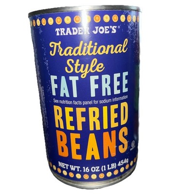 Trader Joe s 6 cans traditional style Fat Free Refried Beans 16 Oz Best quality