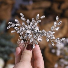 Rhinestone Bride Wedding Hair Pice Crystal Hair Comb Bridal Hair Accessories ...