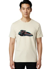 Futuristic-Spacecraft-3 Mens Graphic Tee, 100% Cotton, Casual Summer Wear
