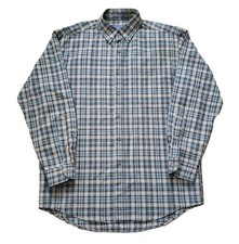 Pendleton Sir Pendleton Sz Medium 100 Pure Virgin Wool Button Down Plaid Long
