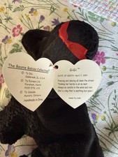 Ty Beanie Babies GiGi Black Poodle 1997 Retired Ages 3 and Up 3-4 5-7 8-11 Years