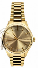 Calvin Klein 25200043 Unisex 35mm Gold Champagne Dial Quartz Bracelet Wristwatch