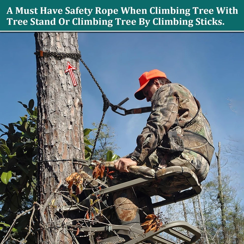 Treestand Safety Rope, Linemans Rope for Hunting, Tree Stand Safety Line, Tree T - Image 4 of 4