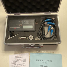 Reliability Direct Vibration Analyzer 908 Wprobe Cables Manual Case