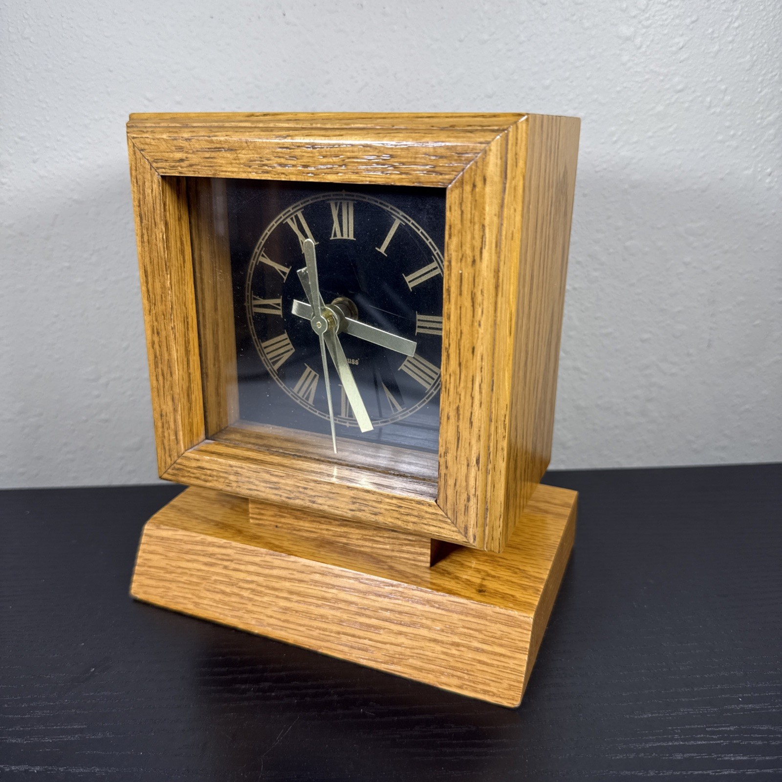 Handcrafted Solid Wood Desk Clock Krauss Furniture Shop Aman