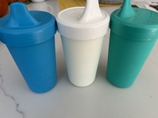 Sippy Cups for Toddlers - 10 Oz. Reusable Spill Proof Cups for Kids, Dishwash...
