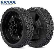 2-Pack 44710-VR8-N00ZA Lawn Mower Front Wheels, 8 Inch Wheels for Honda HRN216