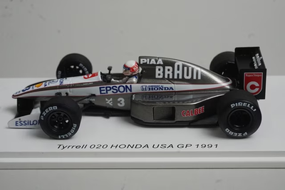 1:43 Spark ROMU039 Custom-made Tyrrell 020 Honda US GP 1991 #3
