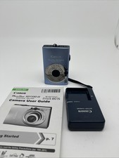 CANON POWERSHOT SD1100 IS 8.0MP Digital ELPH LIGHT BLUE W/ CHARGER/SD CARD Man