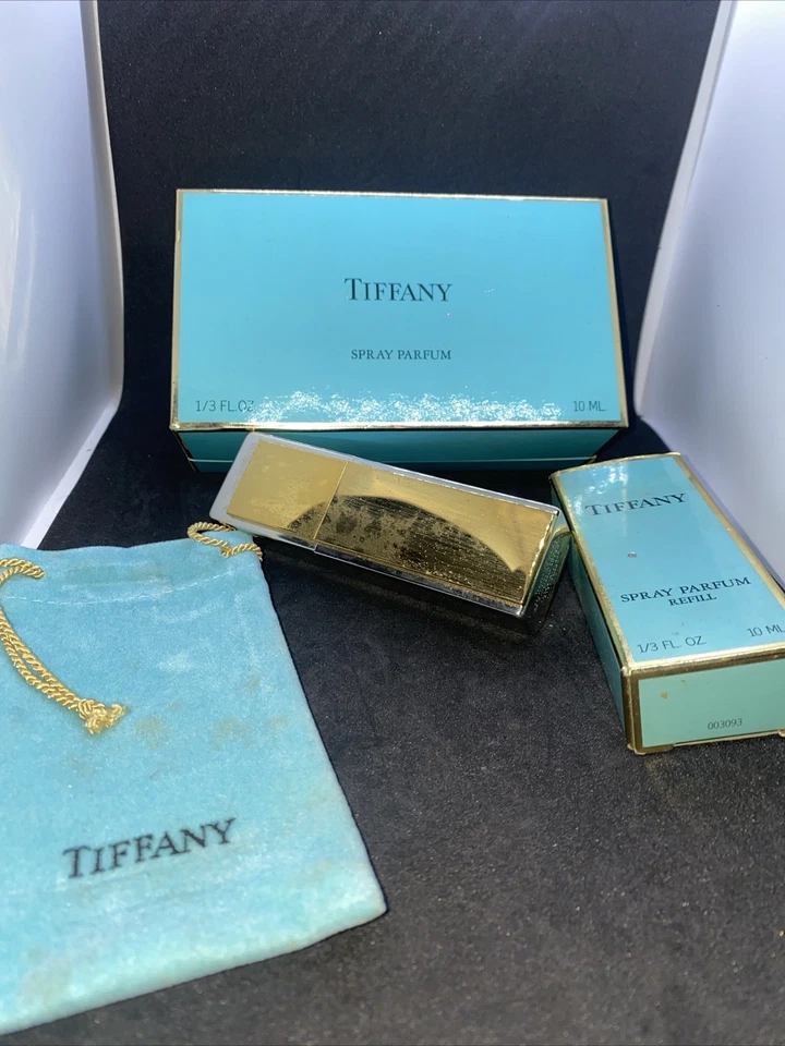 Tiffany Spray Parfum 10ml 1987 VINTAGE PREBARCODE RARO+  Regalo 10ml Refill
