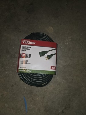 New Hyper Tough 100 Ft. 16/3 SJT W-A Extension Cord - Black