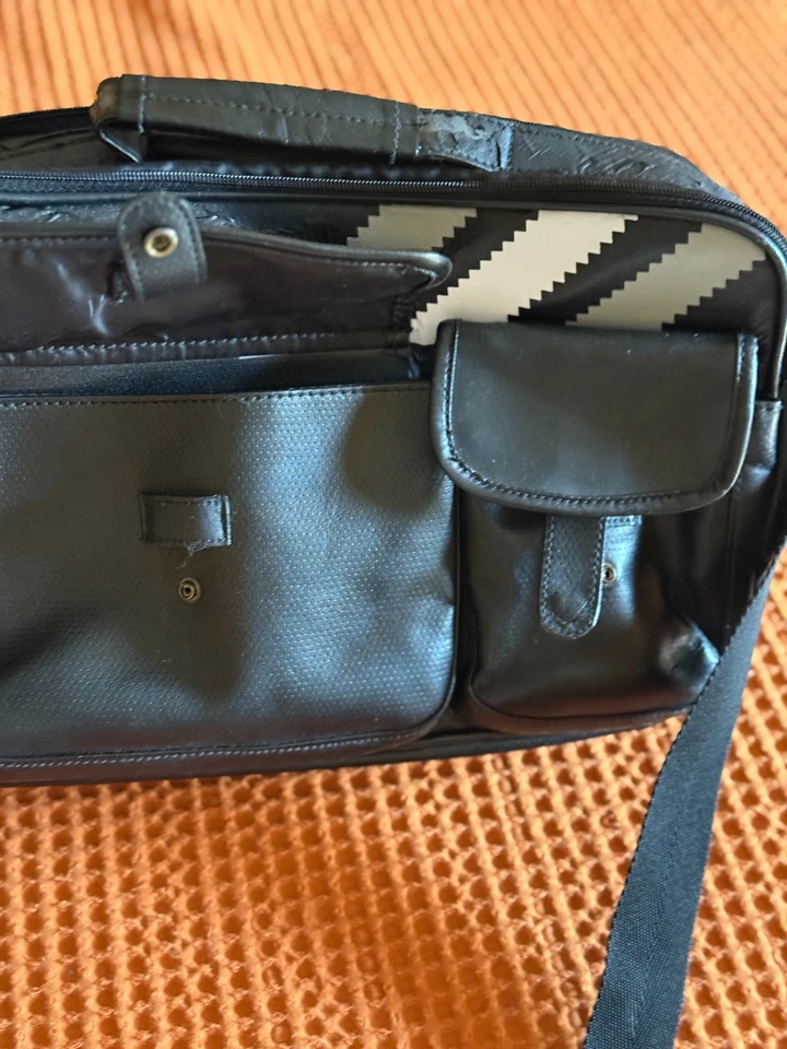 adidas Originals 3 STR Airline Bag - Vintage, Black, 2 large compartments - Image 2 of 4