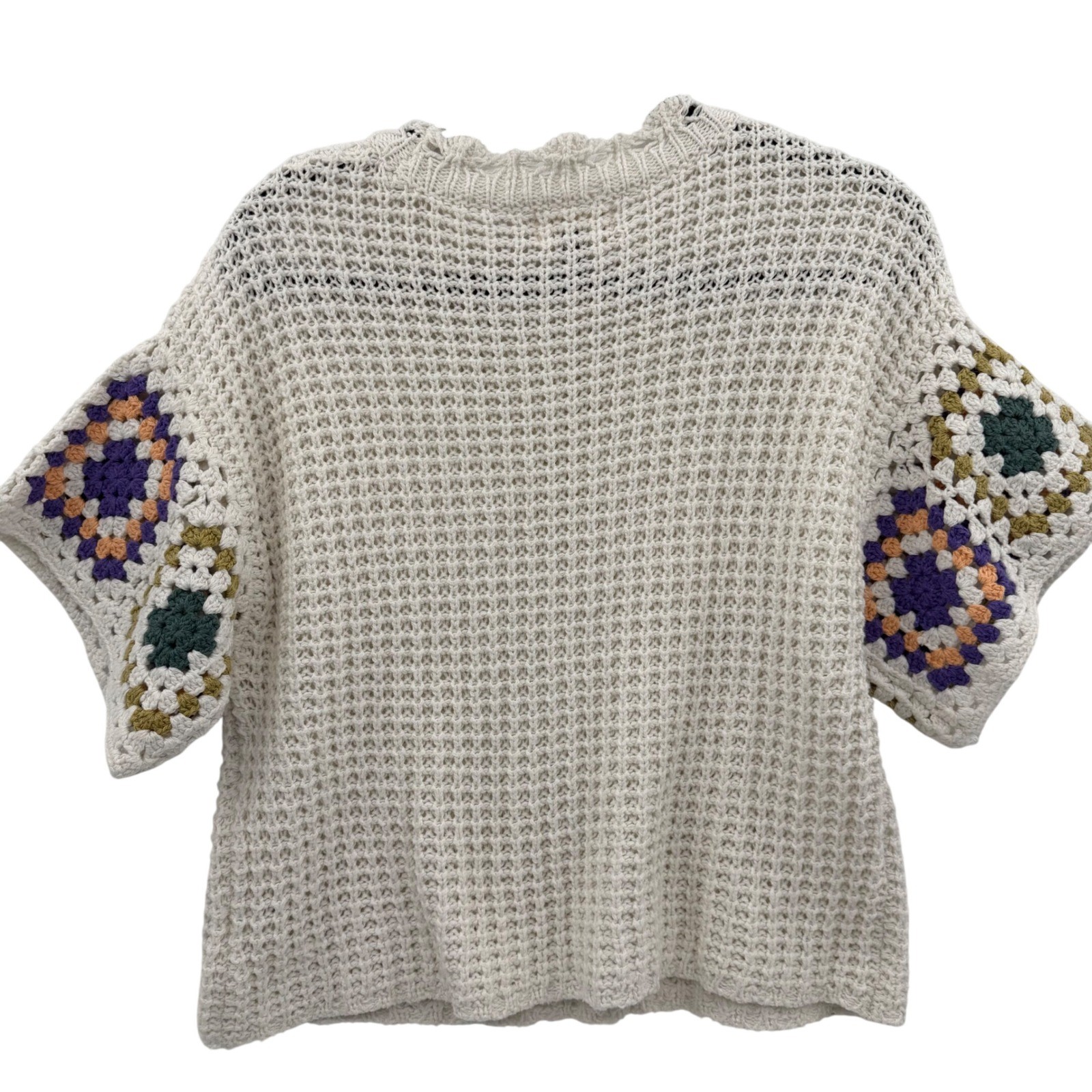 Universal Thread Granny Square Sweater Medium Box… - image 4