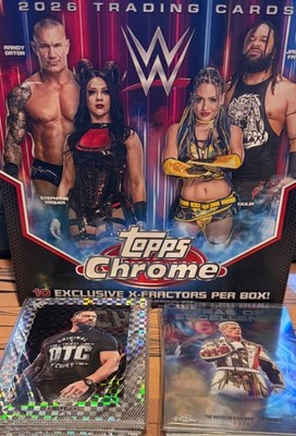 Topps Chrome WWE Wresting 2026 Inserts, X-Fractor, Refractors Pick/Choose Card
