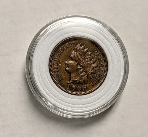 1905 Indian Head Penny - Ultra High Grade Uncirculated, Satin Luster Copper Cent