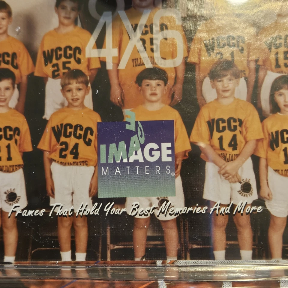 Marco de fotos deportivo 3D 4x6 pared escritorio decoración baloncesto imagen importa EE. UU. Lote 2 Foto 4 de 4