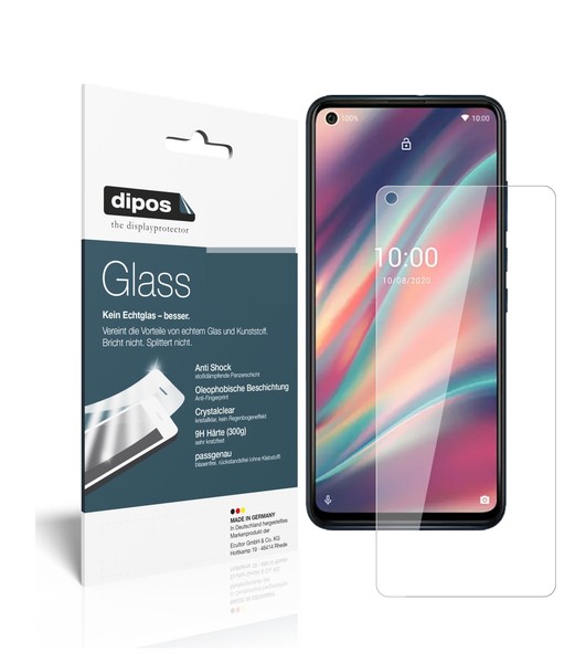 1+1X Schutzfolie FüR Wiko View5 - Anti-Shock 9H Folie Dipos Glass Kunststoffglas-image