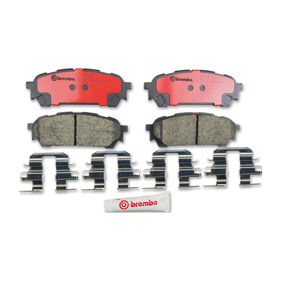 Kit de pastillas de rotores de freno delanteros traseros Brembo para Subaru Impreza 2006 Foto 3 de 4