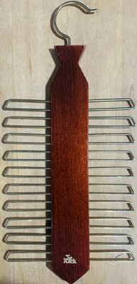Original Krawattenhalter - Aufhängbarer Krawatten-/Gürtelhalter aus Holz (hält bis zu 20 Artikel)
