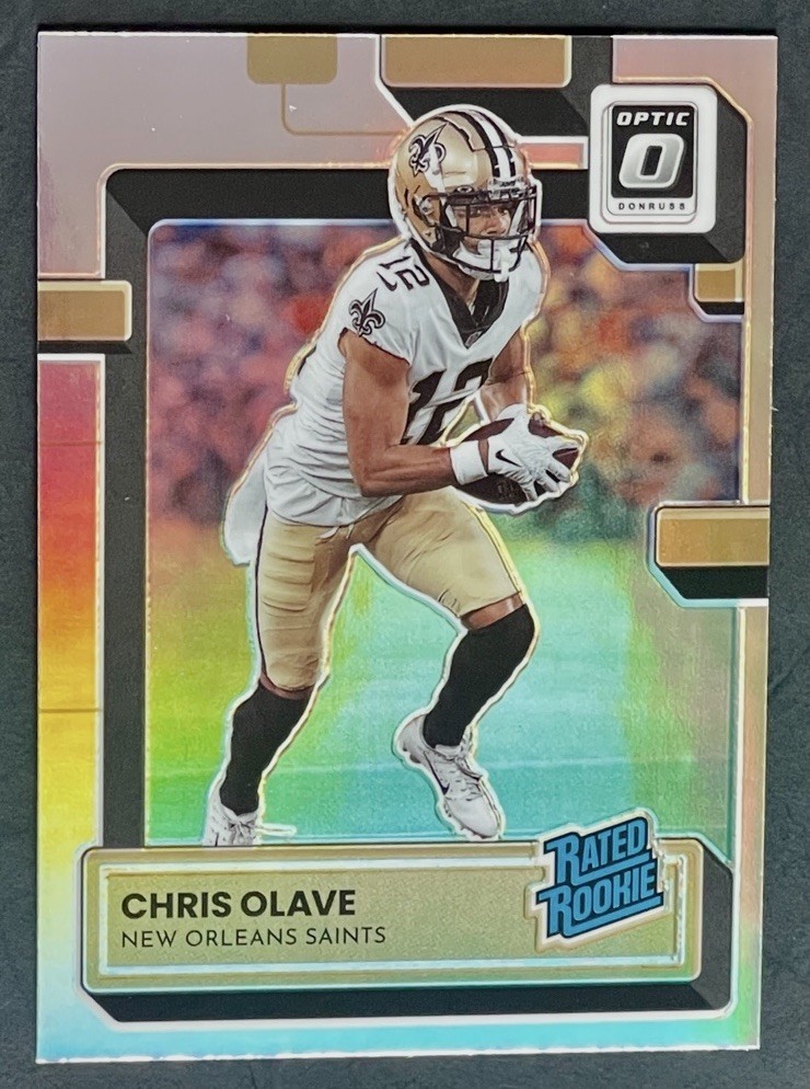 2022 Panini Donruss Optic Chris Olave Rated Rookie Holo Prizm RC #209 Saints