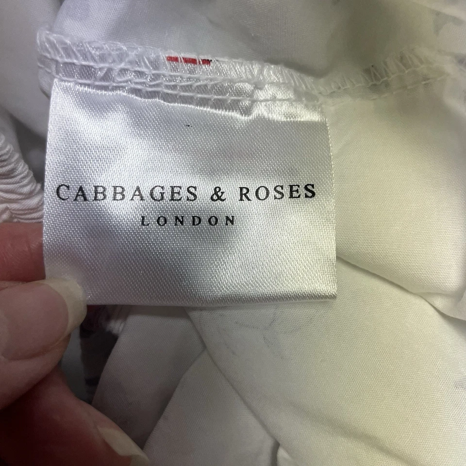 Sábana Ajustable Coles y Rosas Alderney King Azul Francés Floral Casa de Campo Foto 2 de 3