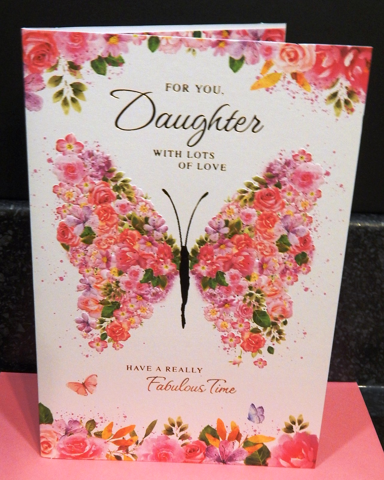 Daughter Birthday Card With Lovely Verse Wonderful Daughter Birthday Card  9""X6""