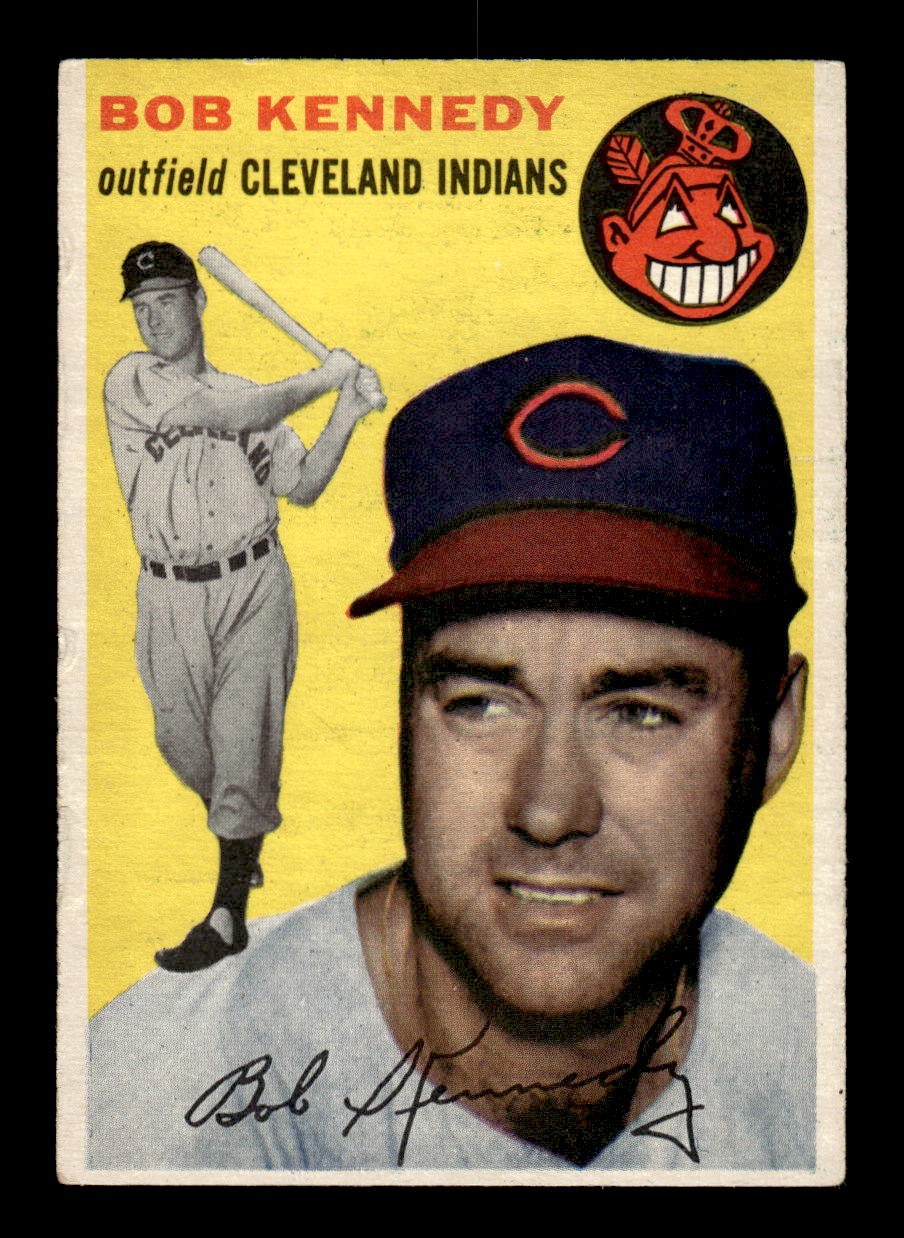 1954 Topps #155 Bob Kennedy - Cleveland Indians VG