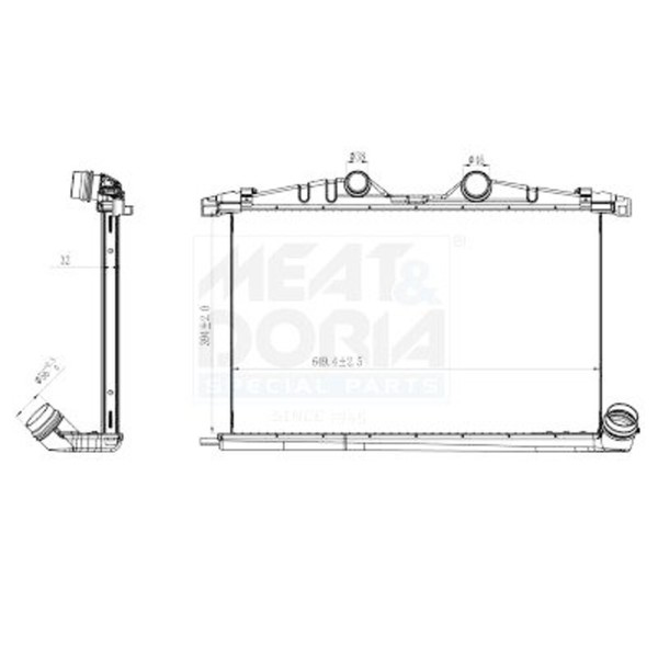 LadeluftküHler FüR Citroen C5 III C6 Peugeot 407 508 I Sw 09-18 0384N5-image