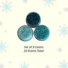 Set of 3 Colors Miyuki 11/0 Delica Seed Beads Glacier Blue Emerald AB 15 Grams