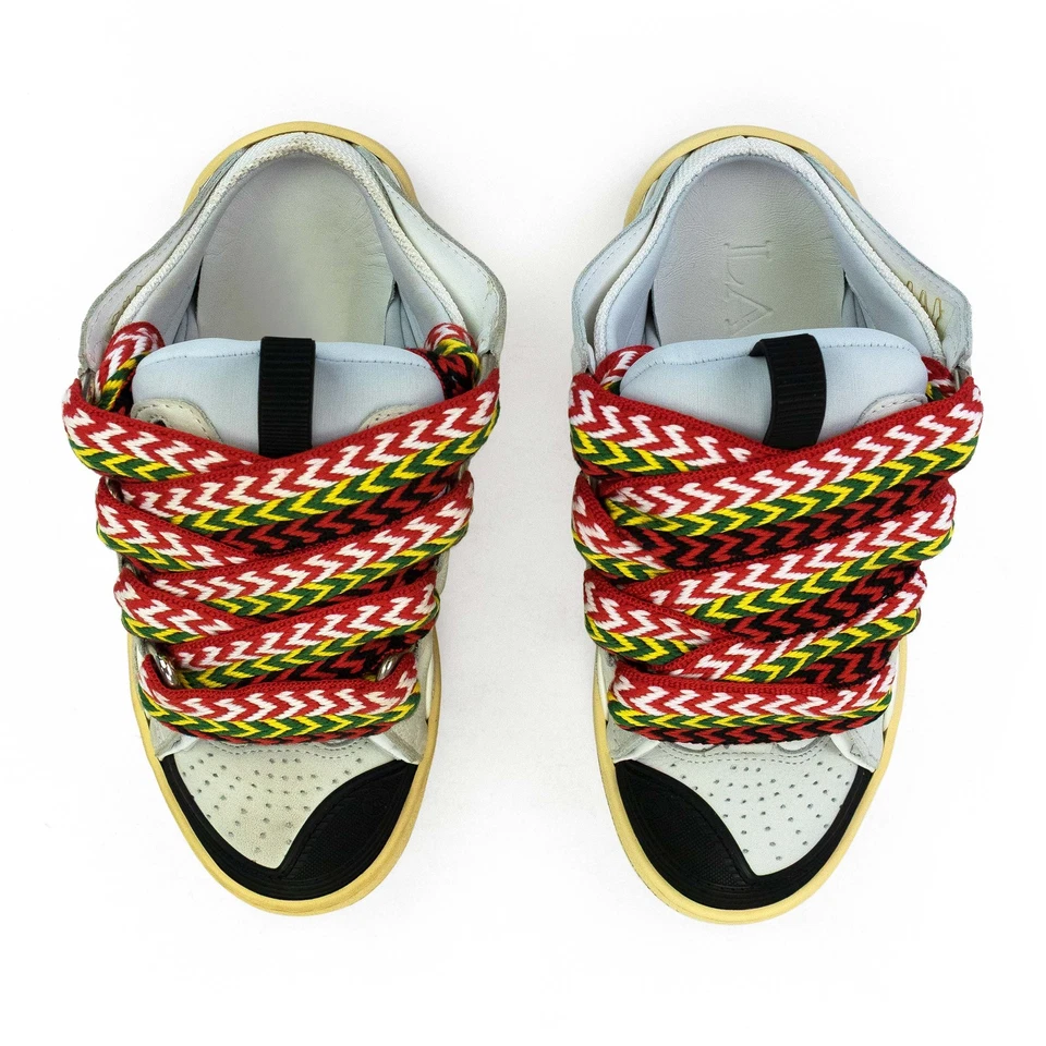 NIB LANVIN WHITE CURB MULES LOW TOP SNEAKERS SIZE 36 $890 - Image 4 of 4