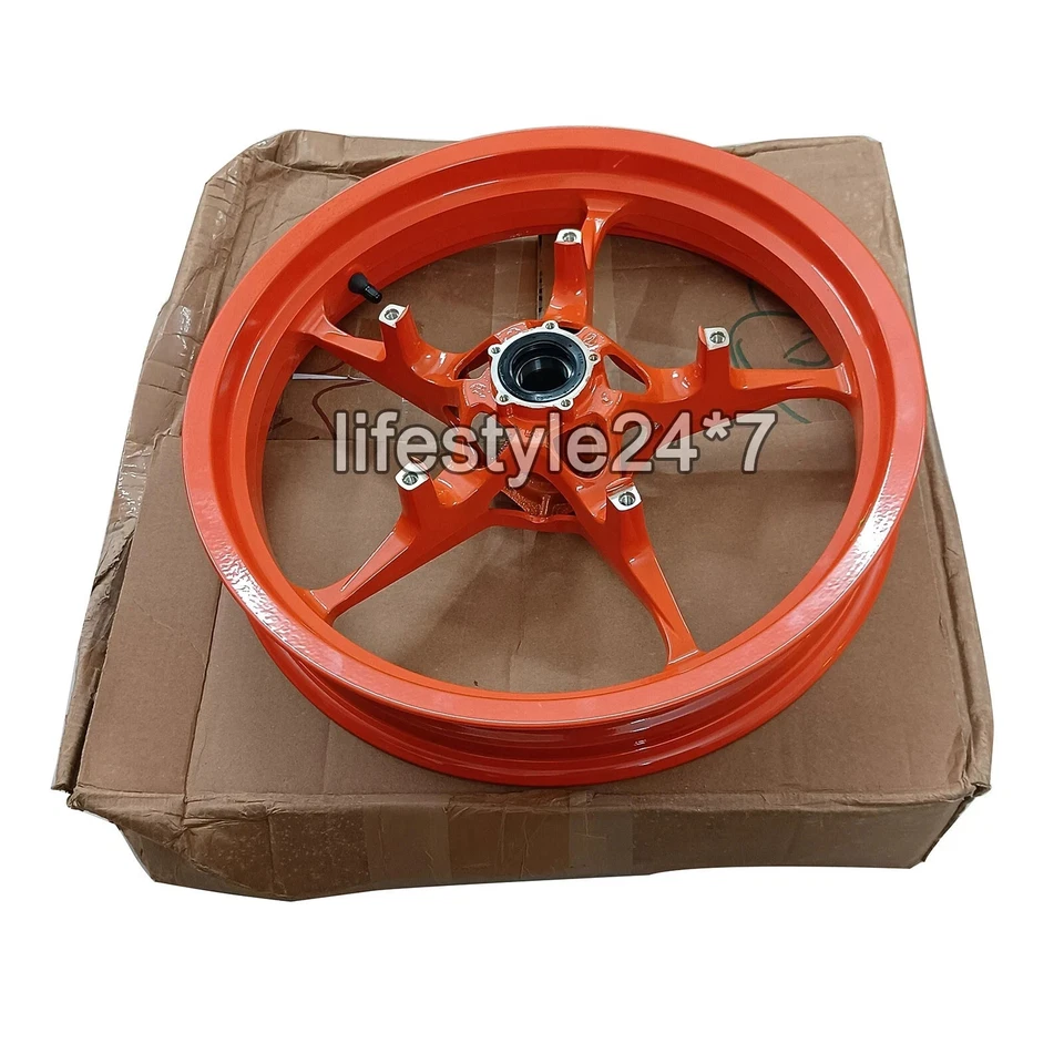 Llanta delantera apta para KTM RC 200 390 Gen-3 color naranja (2022) modelo Foto 3 de 4