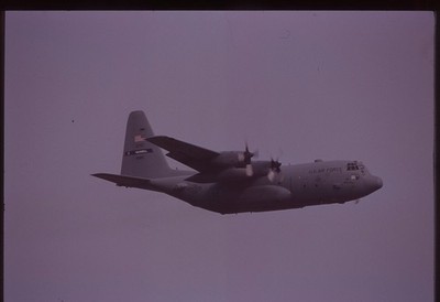 Top aircraft slide C-130H 89-1188 908th AW US Air Force Ramstein AB
