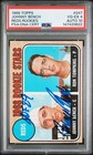 1968 Topps #247 Johnny Bench signed inscribed auto card PSA 
