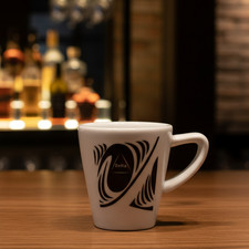 Delta Kaffee Caf&eacute; Cappuccino Tasse 2 cl Glas Gl&auml;ser NEU