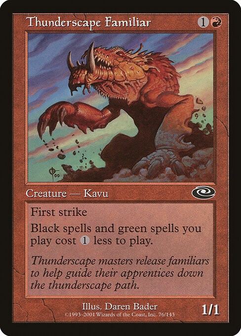 Thunderscape Familiar NonFoil Planeshift 76 NM MTG