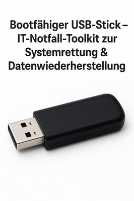Bootfähiger USB-Stick IT-Notfall-Toolkit System- / Datenrettung, Passwortreset