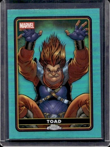 2025 Topps Chrome Deadpool Toad Comic Accurate Aqua Refractor #/199