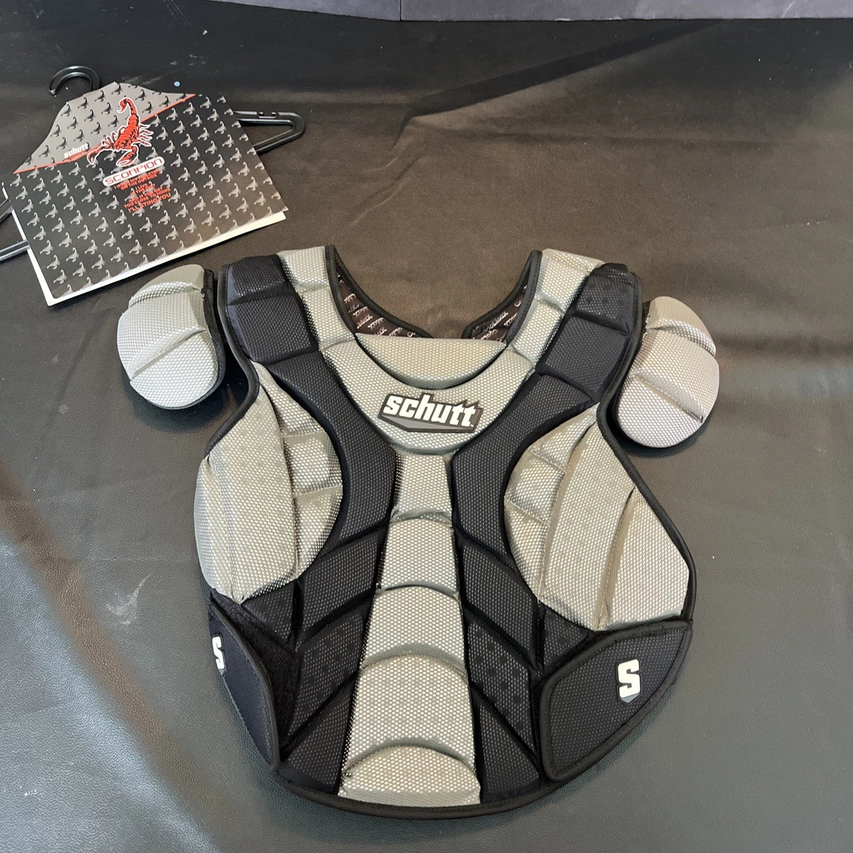 Protège-tibias Et Plastron Schutt Scorpion – Équipement Catcher Baseball Adulte, Vert, Homme