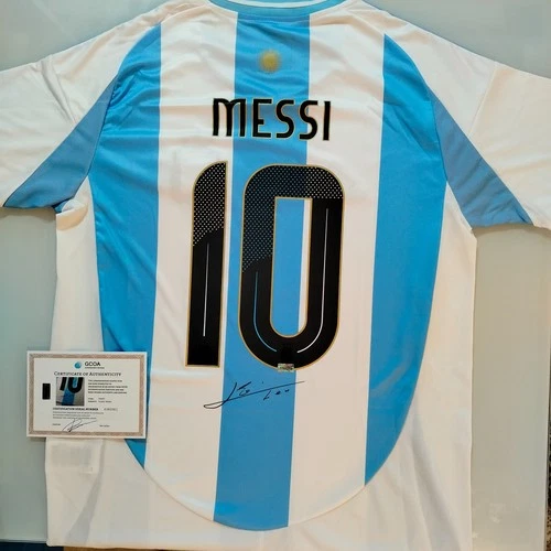 LIONEL MESSI Signed Autographed Argentina 2025 Home Soccer Jersey + COA