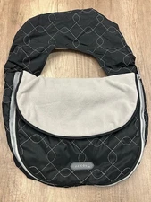 JJ Cole Bundle Me Infant Baby Car Seat Cover Warm Fleece Lining Black