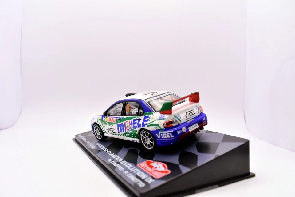 modellino auto rally 1:43 Mitsubishi lancer evolution IX collezione modellismo - Immagine 4 di 4