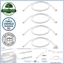 4FT LED T8 T5 Tube Light Fixture Linkable Cords Power Extension Pack of 4