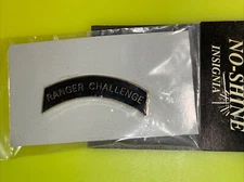 NO-SHINE INSIGNIA MILITARY HAT / LAPEL PIN -  ARMY “RANGER CHALLENGE” PIN - NEW