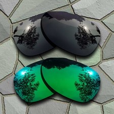 Jade Green Grey Black Lenses Replacement for-Oakley Plaintiff OO4057 Polarized