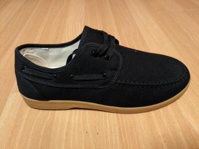 *NEW* Zig Zag Wino Boat Style Shoe *Black with Tan Sole -7280BK