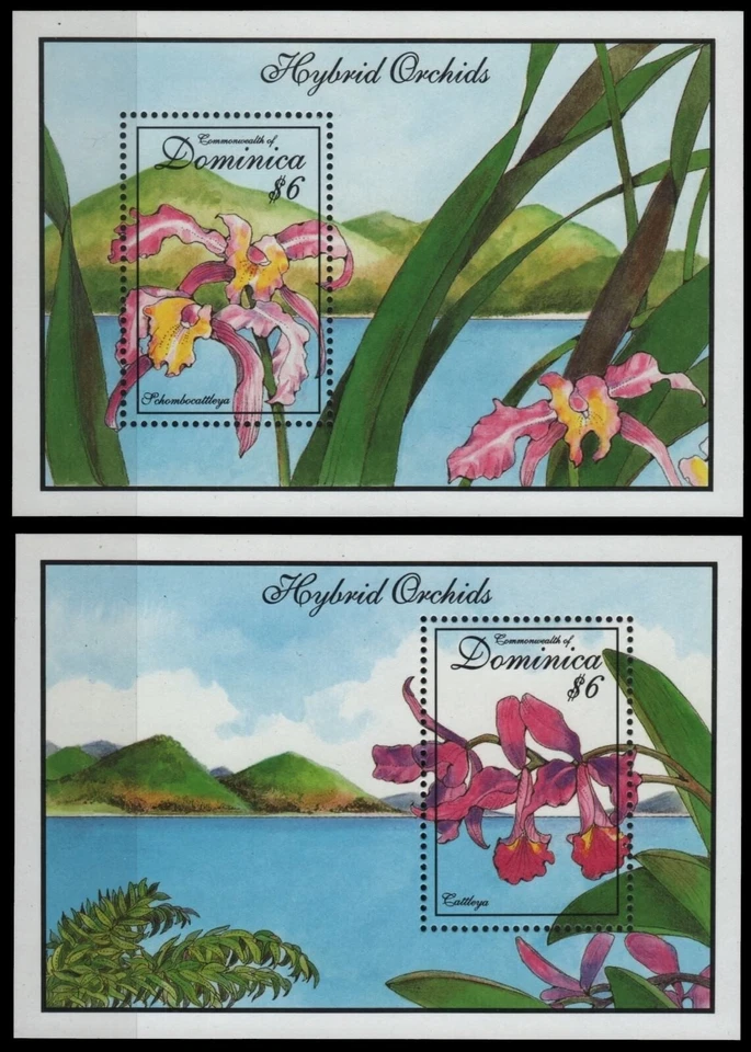 Dominica 1994 - Mi-Nr. Block 258-259 ** - MNH - Orchideen / Orchids - Bild 1 von 1