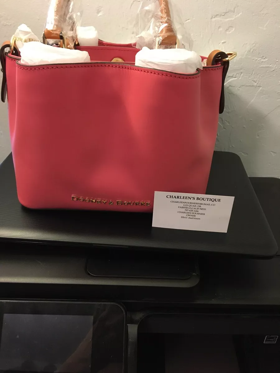 Dooney And Bourke Bubble Gum Mini Barlow Smooth Leather NWT