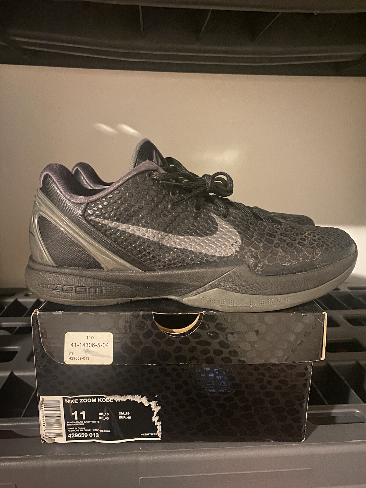 kobe 6 size 11