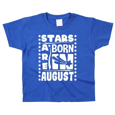 Kinder Kindergeburtstag T-Shirt Monat August tolle Geschenkidee alle Alter 2-15 cool